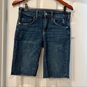 Anthropologie Pilcro & The Letterpress high-rise slim Bermuda shorts